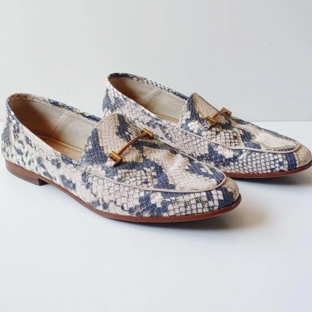 Sam Edelman Lior Snake Print Loafer Leather 7.5M